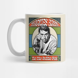 Jacques Brel - - Retro Fan Design Mug